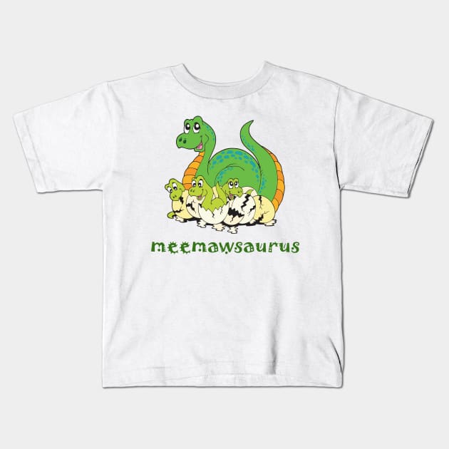 meemawsaurus Kids T-Shirt by cdclocks